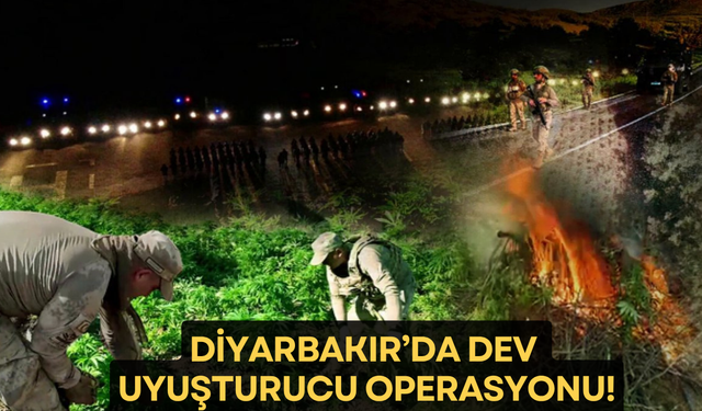 Diyarbakır'da dev uyuşturucu operasyonu!