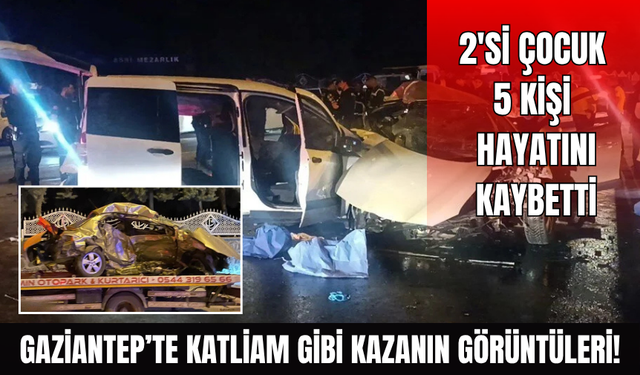 Gaziantep'te katliam gibi kazanın görüntüleri!
