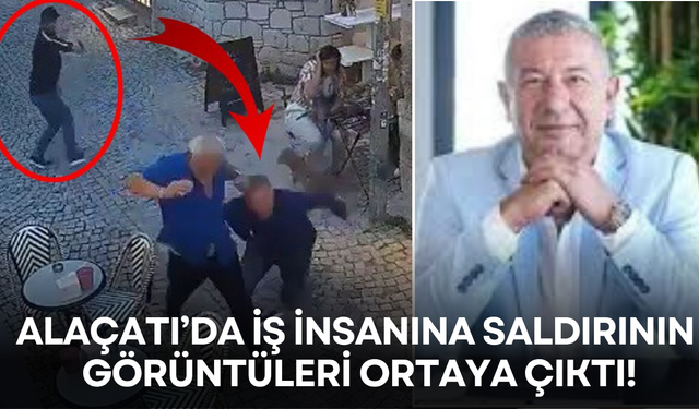 İş insanının Alaçatı'da sokak ortasında vurulma anı!