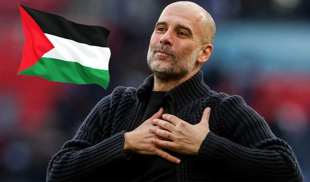 Pep Guardiola'dan Gazze'ye anlamlı destek