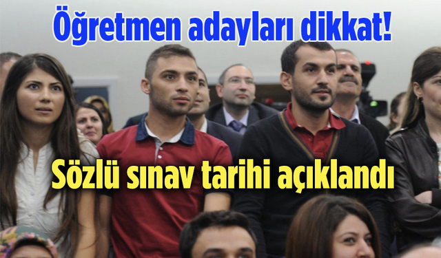 MEB, 15 bin sözleşmeli öğretmen için sözlü sınav tarihini açıkladı