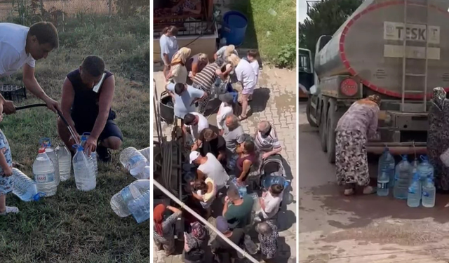 Tekirdağ’da Su Krizi: Vatandaşlar Tanker Kuyruğunda
