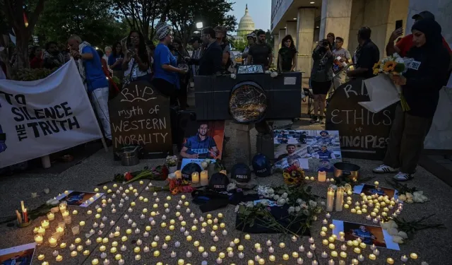 NBC ve FOX News Önünde Toplandılar! İsrail'in Gazeteci Katliamına Tepki