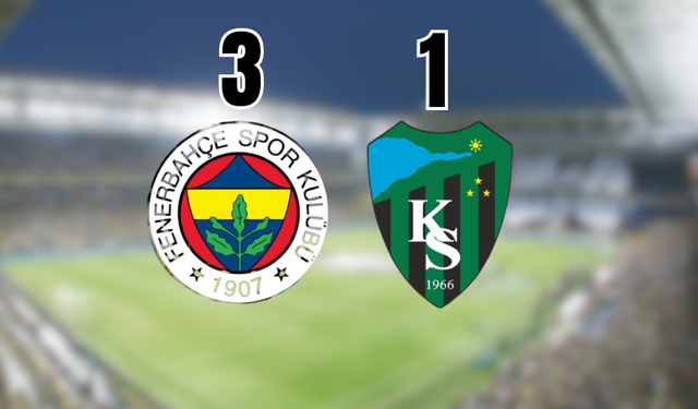 Fenerbahçe, 3 Golle 3 Puanı Aldı!