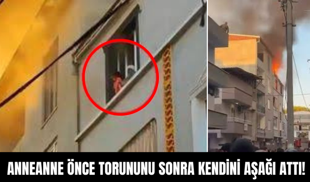 Anneanne Önce Torununu Sonra Kendini Aşağı Attı!