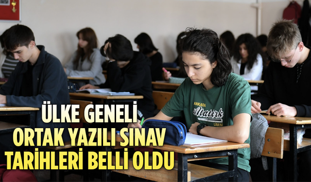 2025-2026 MEB Ortak Sınavları Ne Zaman Yapılacak? İşte O Tarihler