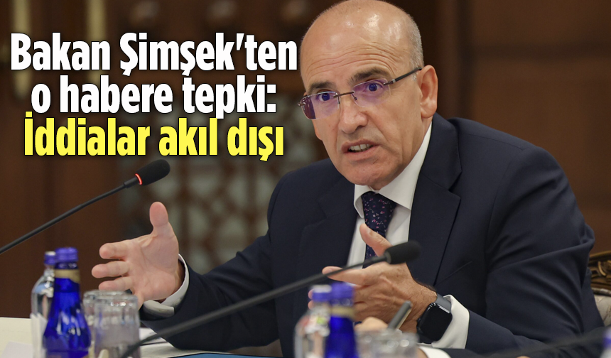 Bakan Şimşek'ten o habere tepki: İddialar akıl dışı