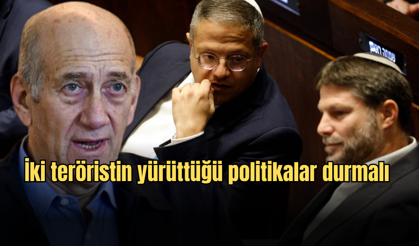 Eski başbakandan, İsrailli bakanlara zehir zemberek sözler...