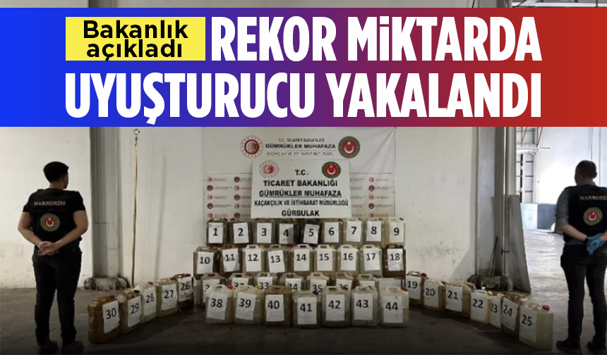 Rekor miktarda uyuşturucu yakalandı