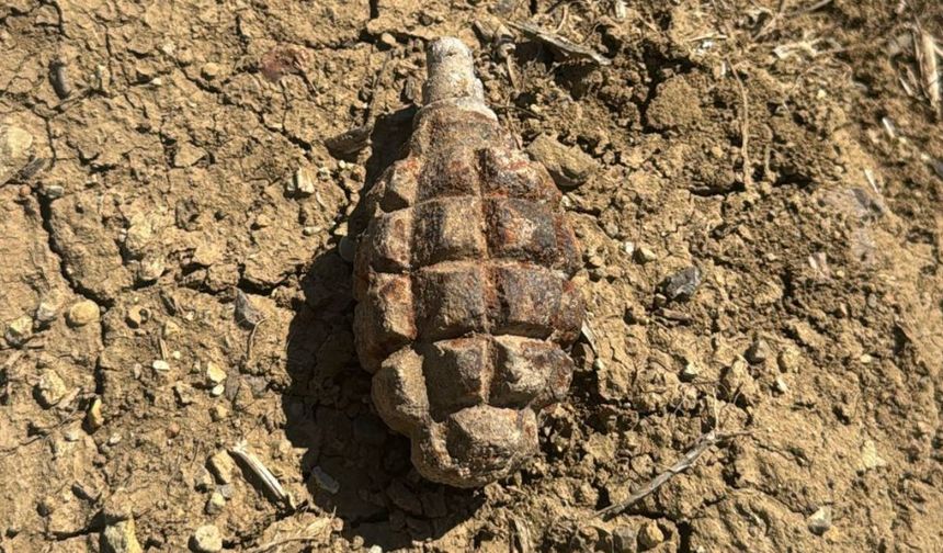 Ankara’da 104 yıllık el bombası bulundu