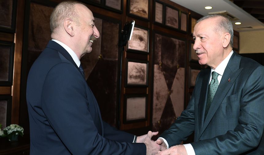 Cumhurbaşkanı Erdoğan, Aliyev ile Görüştü
