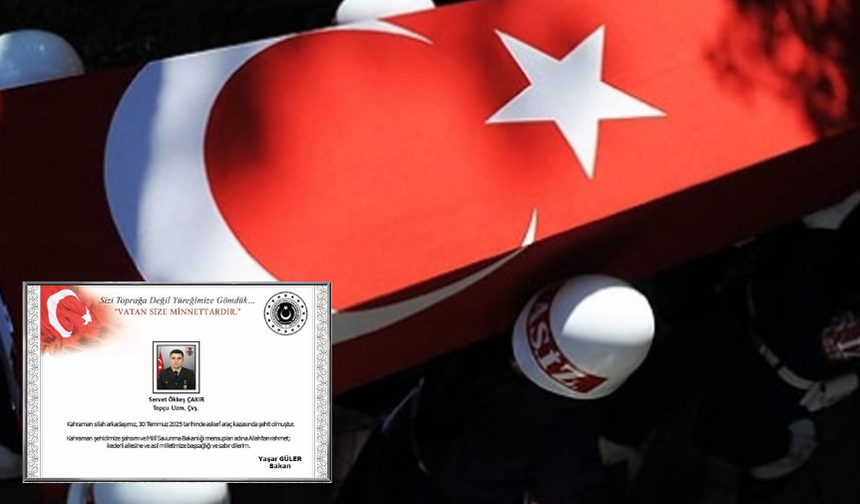 Milli Savunma Bakanlığı Paylaştı: 1 Asker Şehit Oldu