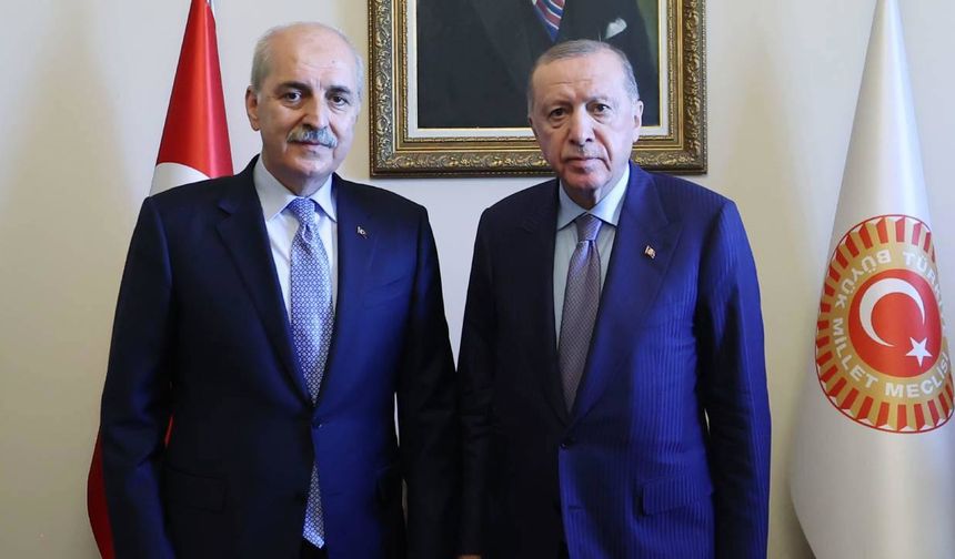 Erdoğan, TBMM Başkanı Kurtulmuş ile görüştü