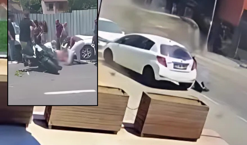 Üsküdar'da feci kaza: Motosiklet sürücüsünün bacağı koptu!