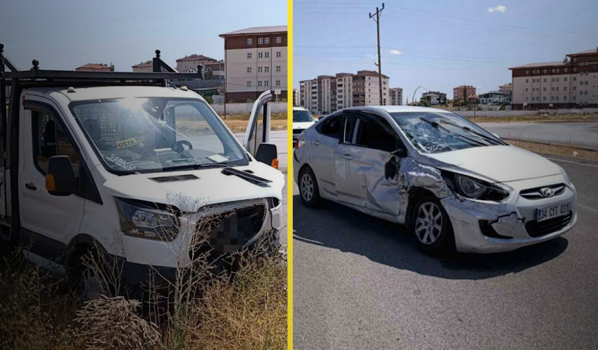 Sivas Şarkışla’da Kamyonet ile Otomobil Çarpıştı: 3’ü Çocuk 6 Yaralı