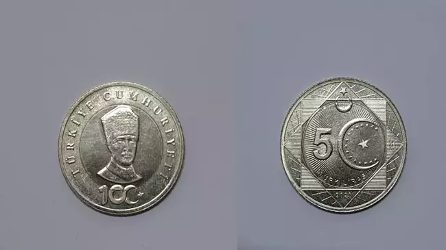 Cumhuriyetin 100. Yılı Anısına basıLAn 5 TL