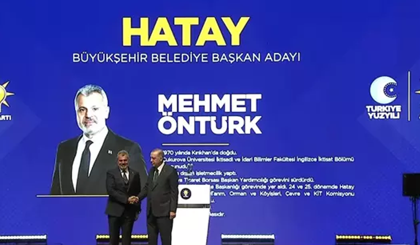 2024 yerel seçimler ak parti hatay büyükşehir belediye başkan adayı mehmet öntürk kimdir 