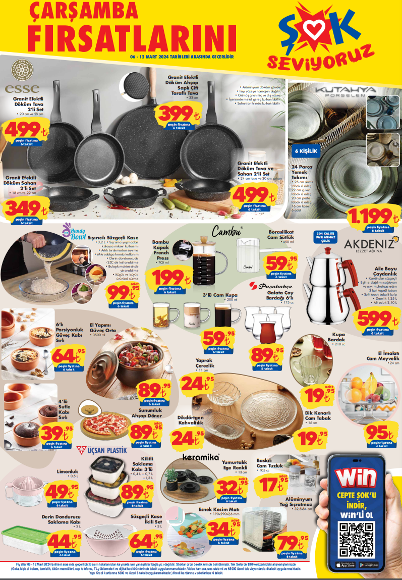 Şok market 8-12 Mart indirim kataloğu