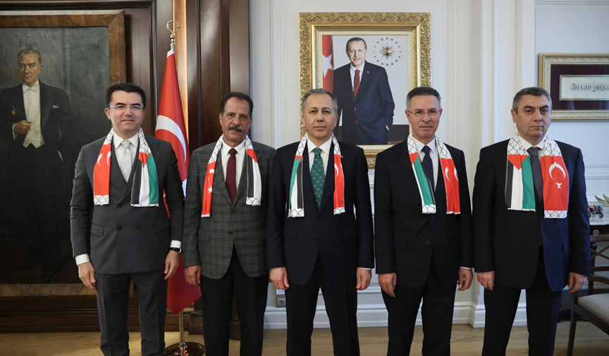 Bakan Yerlikaya Filistin Büyükelçisi ile görüştü