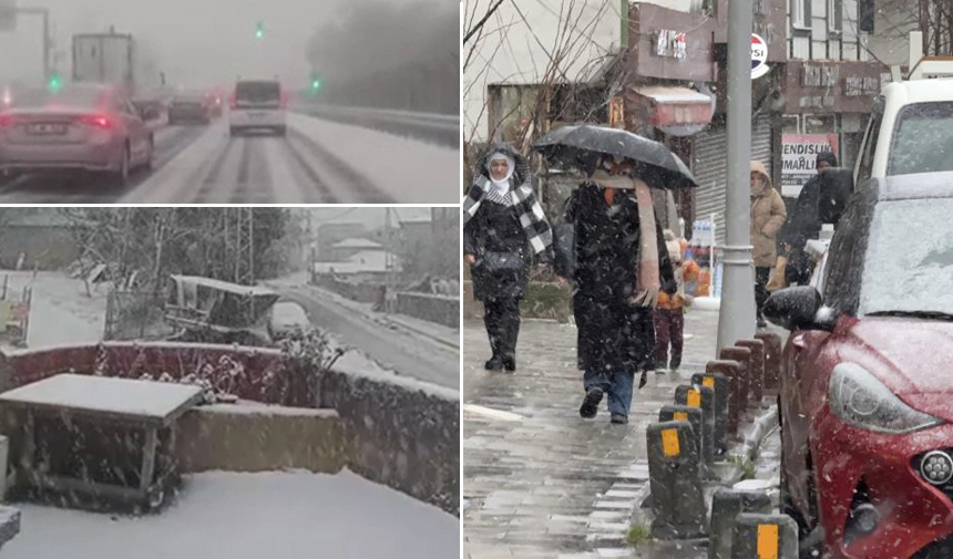 İstanbul'da Beklenen Kar Yağışı Başladı