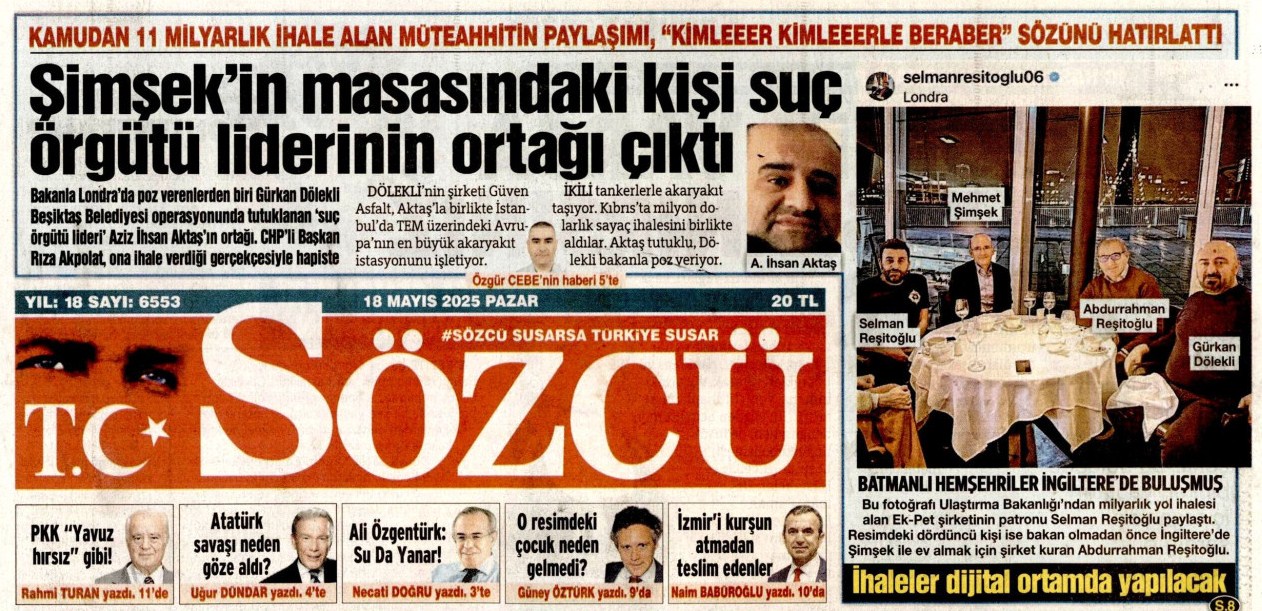 Sözc Mehmet Şimşek Haberi