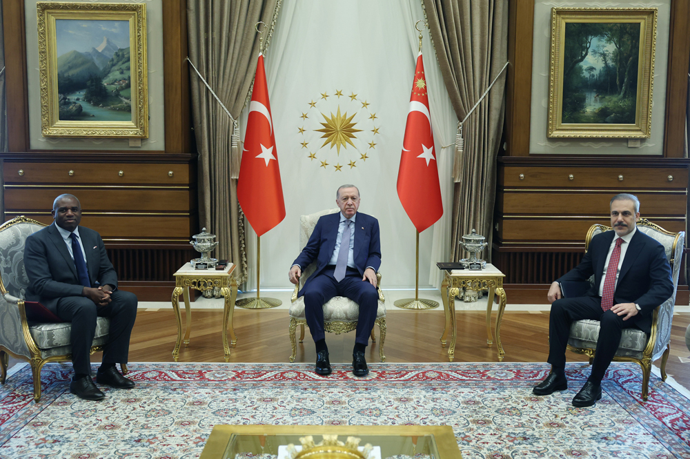 Erdoğan, İngiltere Dışişleri Bakanı David Lammy'yi Ckabul Etti