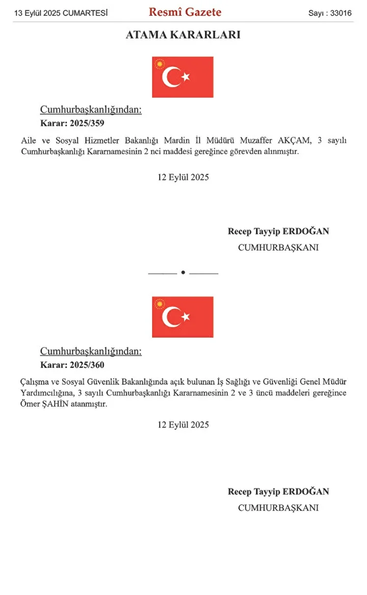 RESMİ GAZETTE