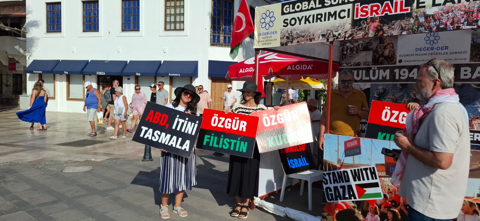 Bodrum’da Gazze İçin Dayanışma Nöbeti 4