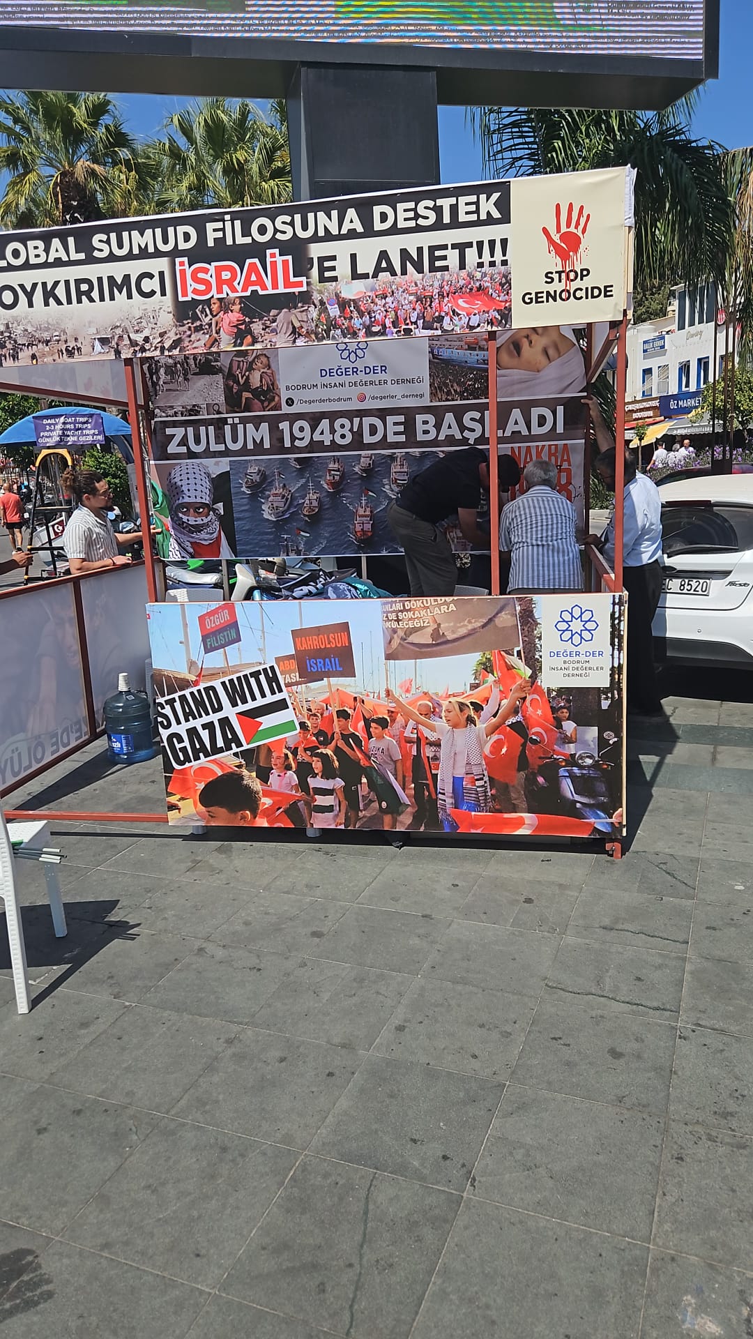 Bodrum’da Gazze İçin Dayanışma Nöbeti 5