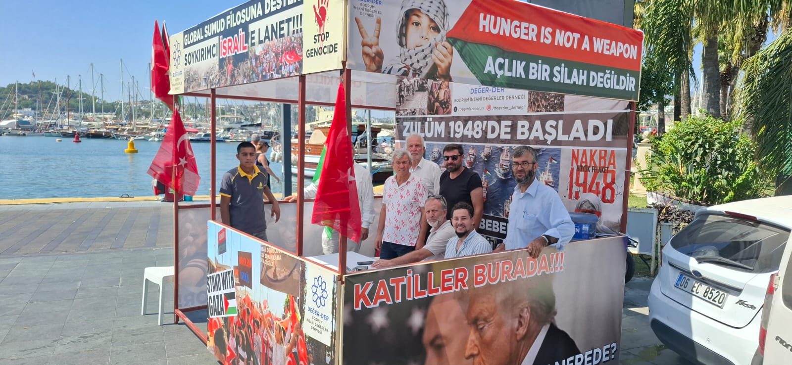 Bodrum’da Gazze İçin Dayanışma Nöbeti 8