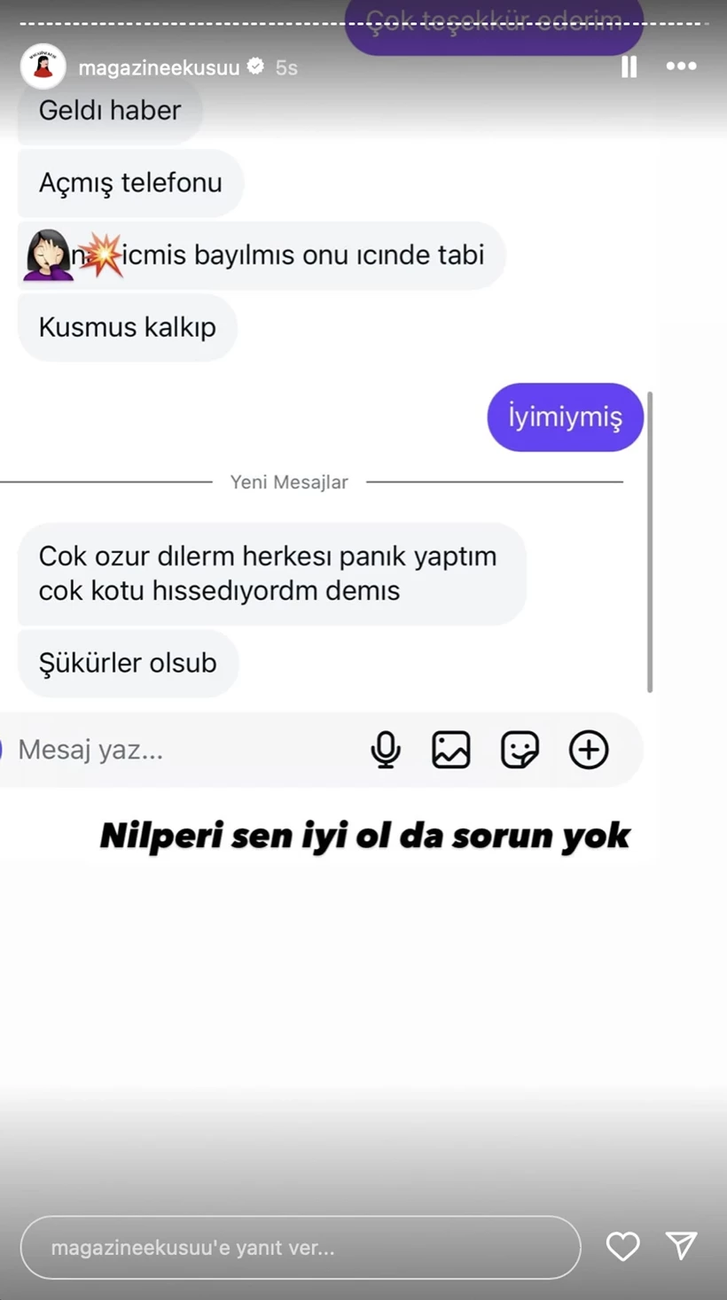 Nilperi Şahinkaya Yazışma